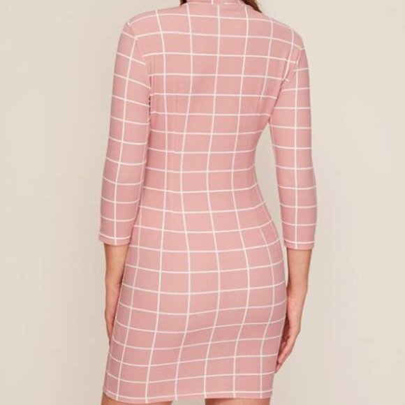 NEW cute long sleeve pink and white dress - Picture 3 of 3